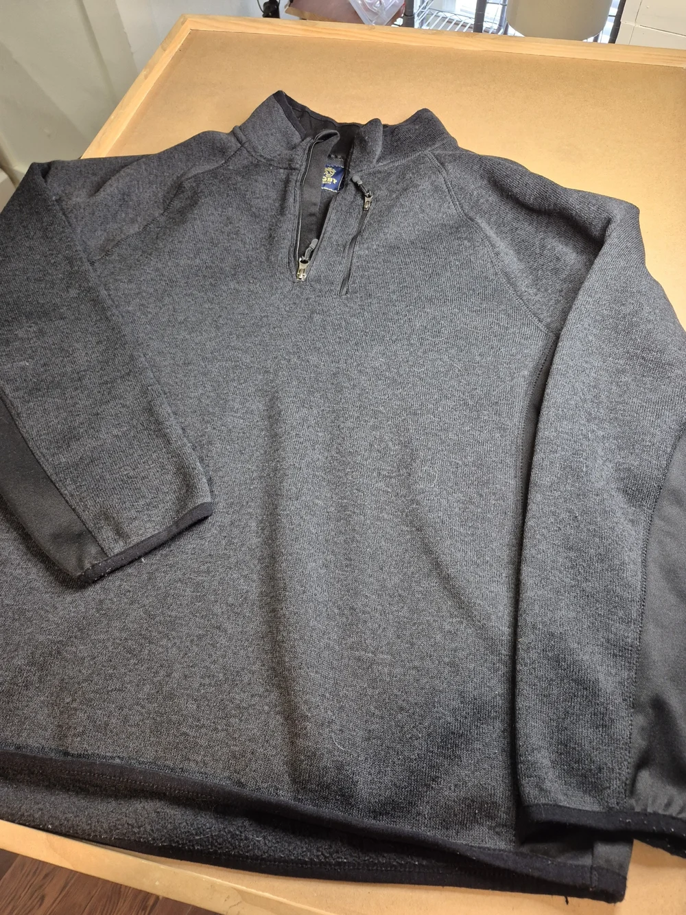 Rugby University Quarter-Zip Fleece Jacket - Charcoal 4653/4